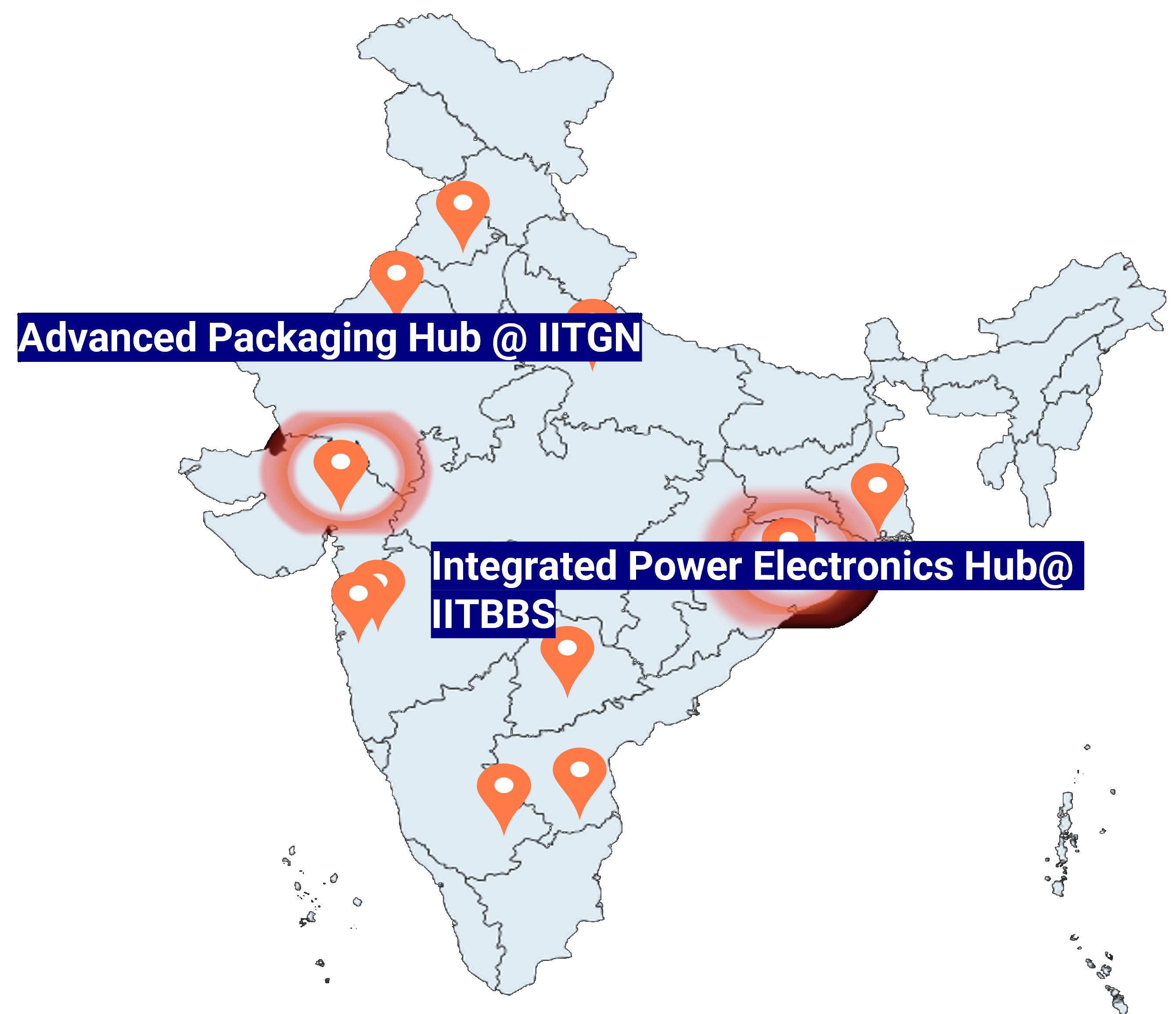 IDSPS Hubs Map of India